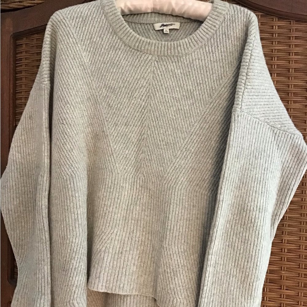 Women's Gray Wool Sweater